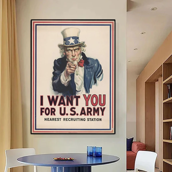 Recrutare Armata Americana - Tablou Afiș Retro