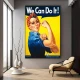 Woman Power - Tablou Afiș Retro