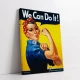 Woman Power - Tablou Afiș Retro