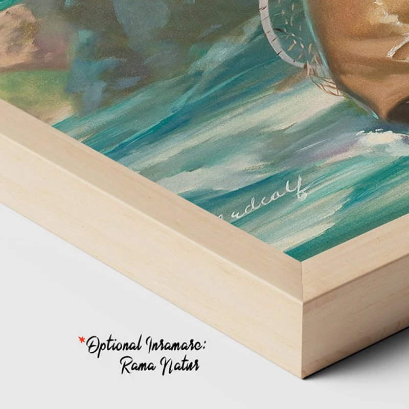 Pescărița - Tablou Afiș Retro