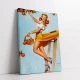 Tablou Vintage Elegant - Scara către Delicii, tablou canvas inspirat din afișele grafice vintage Tablou Vintage Elegant - Scara către Delicii, tablou canvas inspirat din afișele grafice vintage