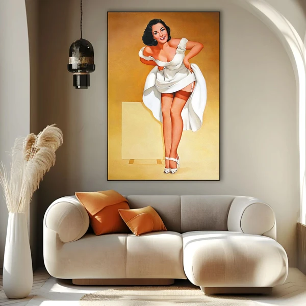 Atelierul de Pictură - Tablou Afiș Retro