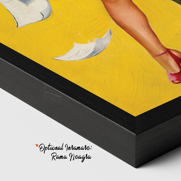 Tablou canvas retro secretară – Domnișoara secretară, afiș vintage office pin-up