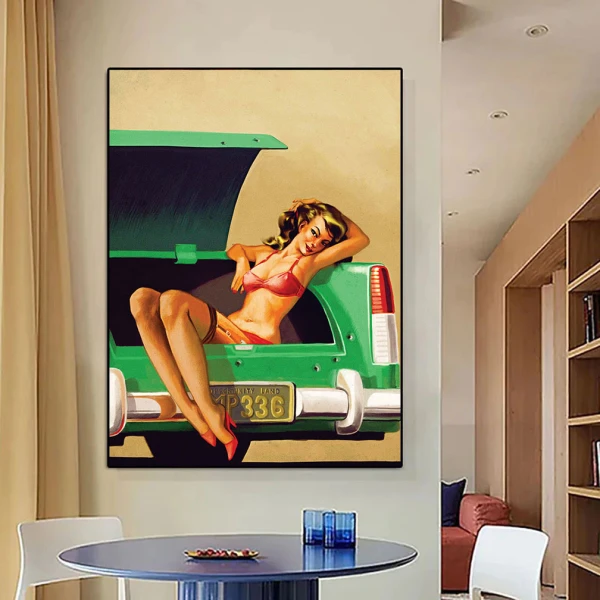 Tablou canvas retro afiș – Relaxare Retro, tablou vintage lifestyle pentru decor modern Tablou canvas retro afiș – Relaxare Retro, tablou vintage lifestyle pentru decor modern