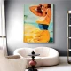 Tablou canvas tropical retro – Paradisul Tropical, decor exotic pentru hol sau birou Tablou canvas tropical retro – Paradisul Tropical, decor exotic pentru hol sau birou