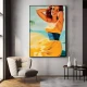 Tablou canvas tropical retro – Paradisul Tropical, decor exotic pentru hol sau birou Tablou canvas tropical retro – Paradisul Tropical, decor exotic pentru hol sau birou