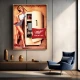 Tablou Afiș Retro - Bere Miller, tablou canvas afiș retro pentru living sau restaurant Tablou Afiș Retro - Bere Miller, tablou canvas afiș retro pentru living sau restaurant