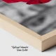 Reflexii de Purpura - Tablou Alb Rosu