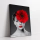 Splendoare în Contrast - Tablou Alb Rosu