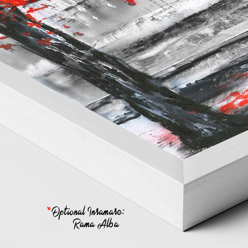 Big Ben Atemporal - Tablou Alb Rosu Big Ben Atemporal - Tablou Alb Rosu