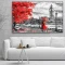 Londra Vintage - Tablou Alb Rosu