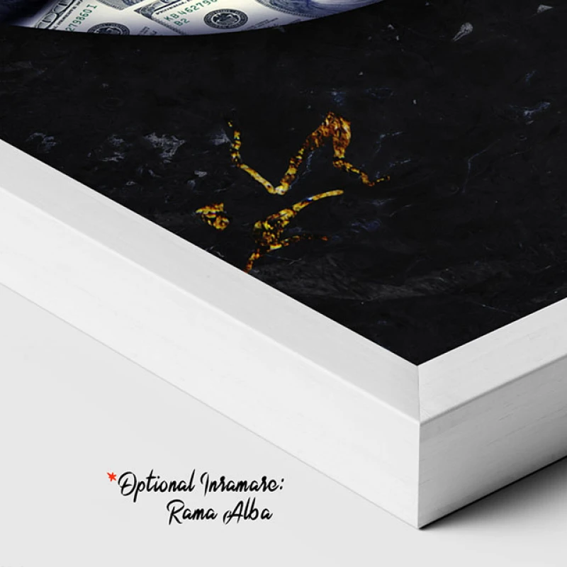 Glamourul Seducției - Tablou Negru Auriu Glamourul Seducției - Tablou Negru Auriu