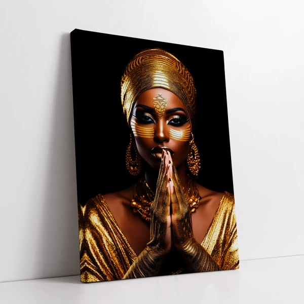 Golden Queen - Tablou Negru Auriu