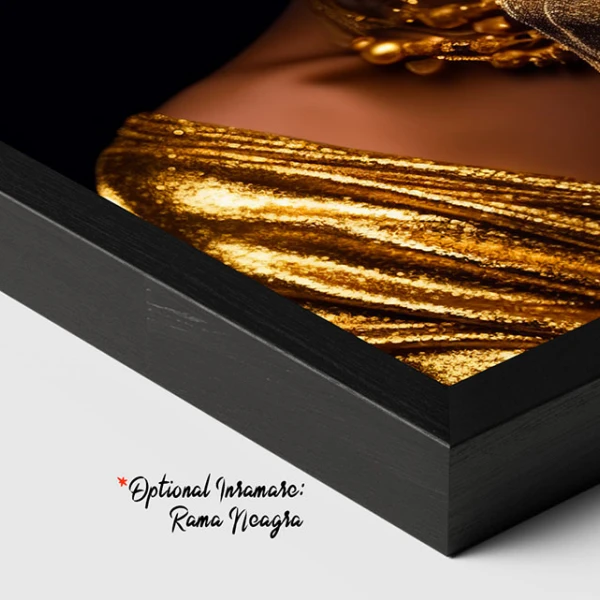 Golden Queen - Tablou Negru Auriu