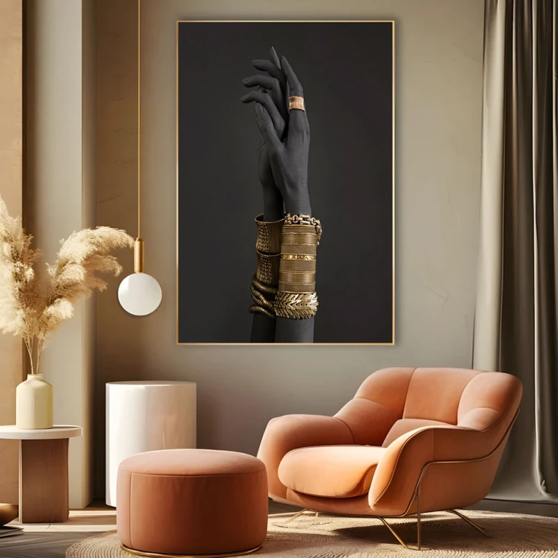 Atingerea Luxului - Tablou Negru Auriu Atingerea Luxului - Tablou Negru Auriu