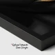 Tăcerea Privirii - Tablou Negru Auriu Tăcerea Privirii - Tablou Negru Auriu