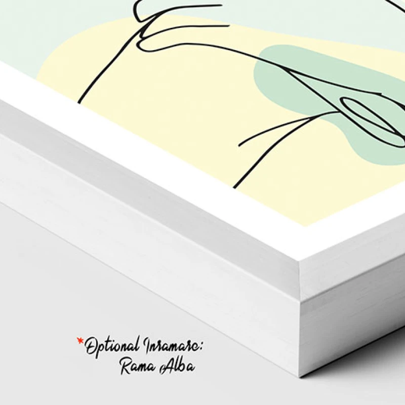 Ecou de Lumină - Tablou One Line Art