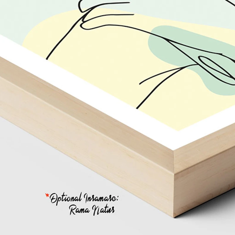 Ecou de Lumină - Tablou One Line Art