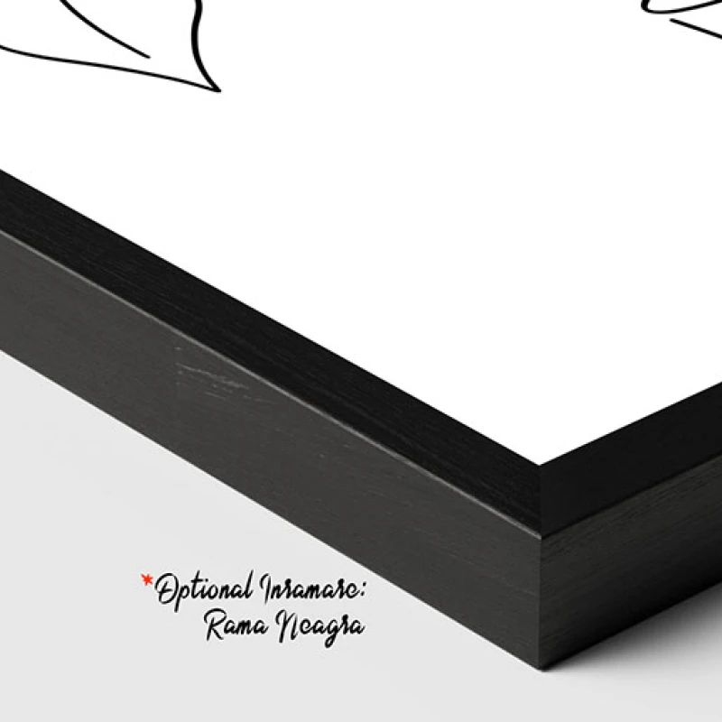Frunze Suave - Tablou One Line Art
