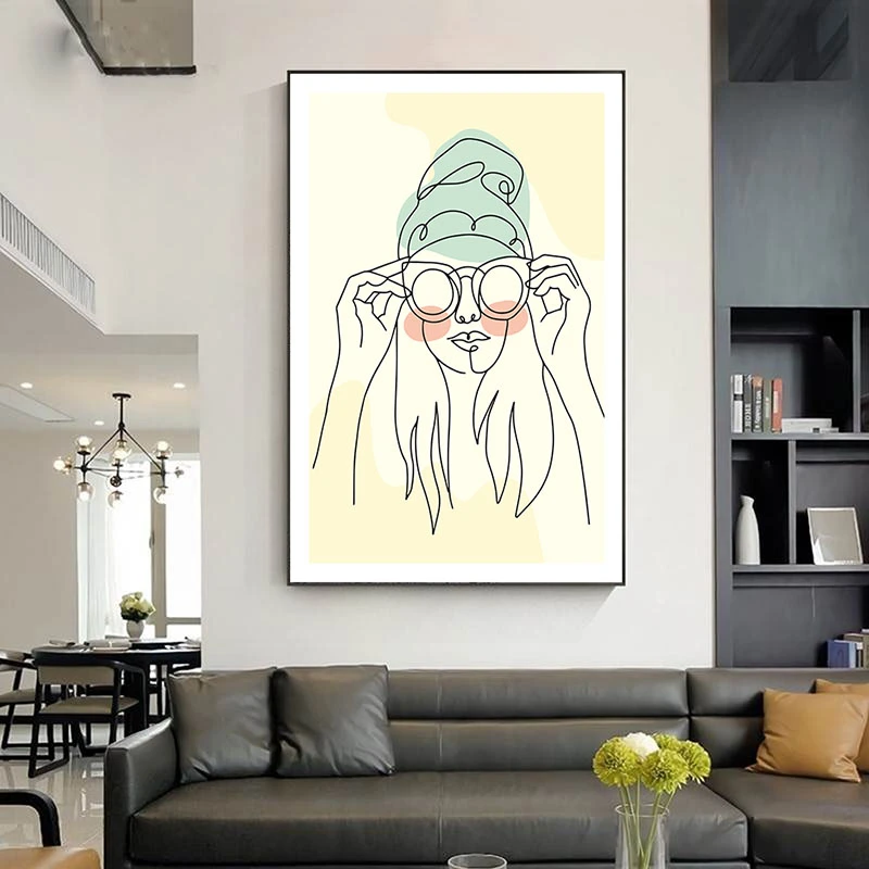 Gând Fragil - Tablou One Line Art