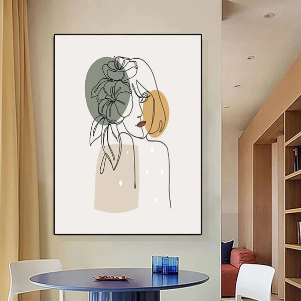 Sclipiri de Timp - Tablou One Line Art