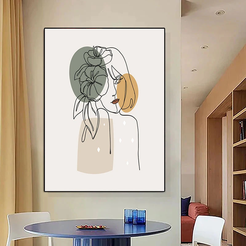 Sclipiri de Timp - Tablou One Line Art