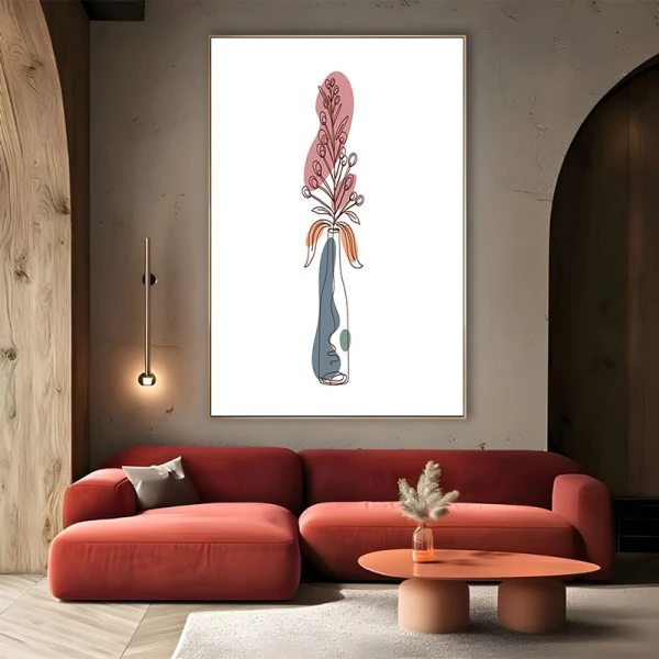 Tablou One Line Art - Vals de Forme, tablou modern pentru interior rafinat