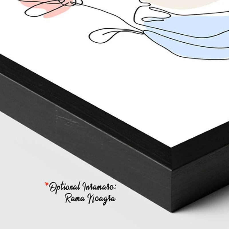 Profilul Eleganței - Tablou One Line Art