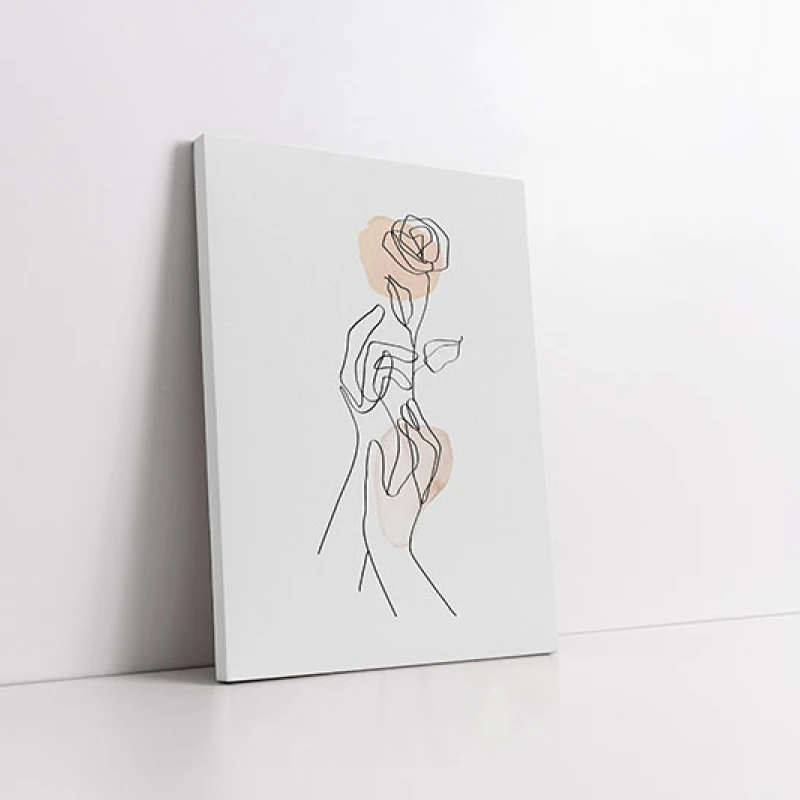 Tăceri Desenate - Tablou One Line Art