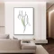 Tablou One Line Art - Primăvara în Contur, tablou modern line art, decor rafinat pentru interior scandinav