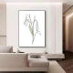 Tablou One Line Art - Primăvara în Contur, tablou modern line art, decor rafinat pentru interior scandinav