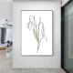 Tablou One Line Art - Primăvara în Contur, tablou modern line art, decor rafinat pentru interior scandinav