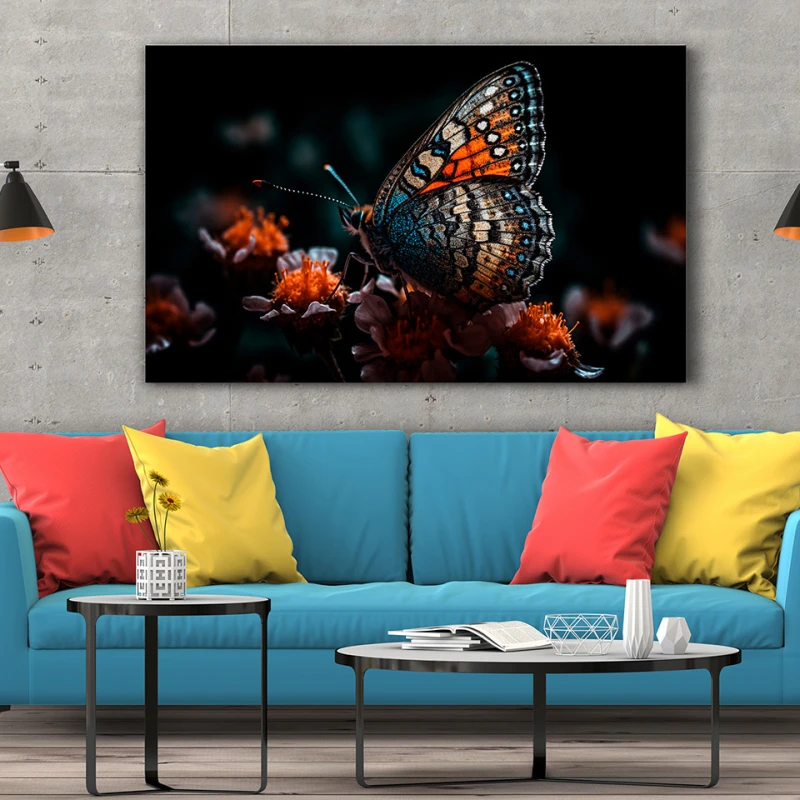 Fluture multicolor - Tablou Fluturi