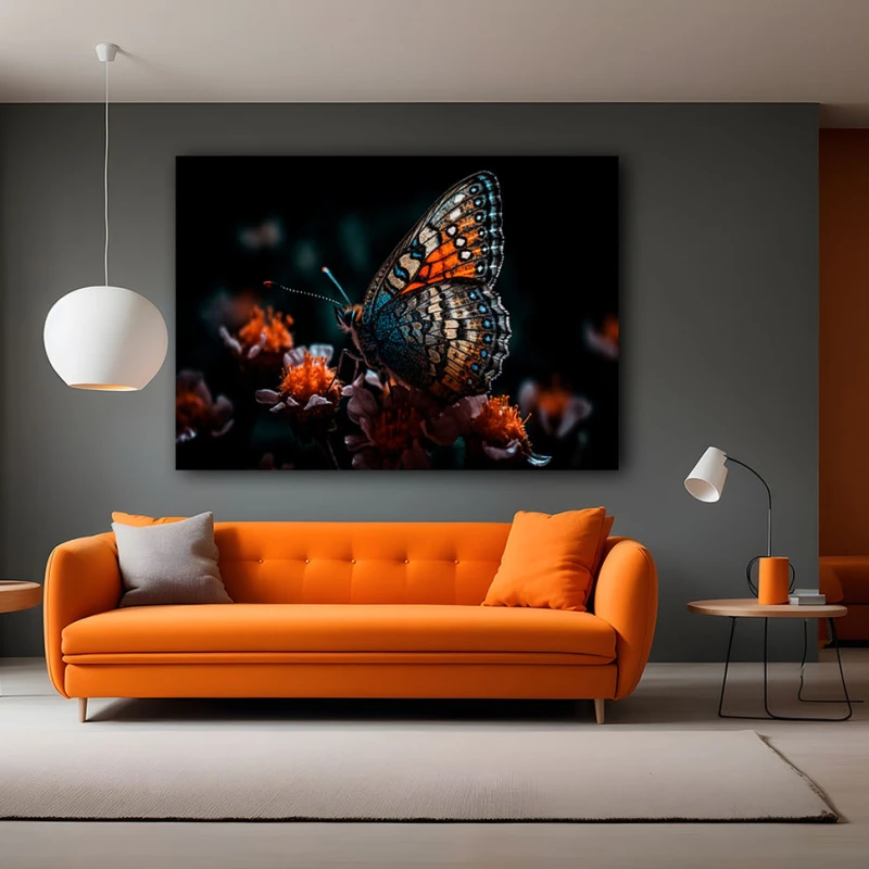 Fluture multicolor - Tablou Fluturi