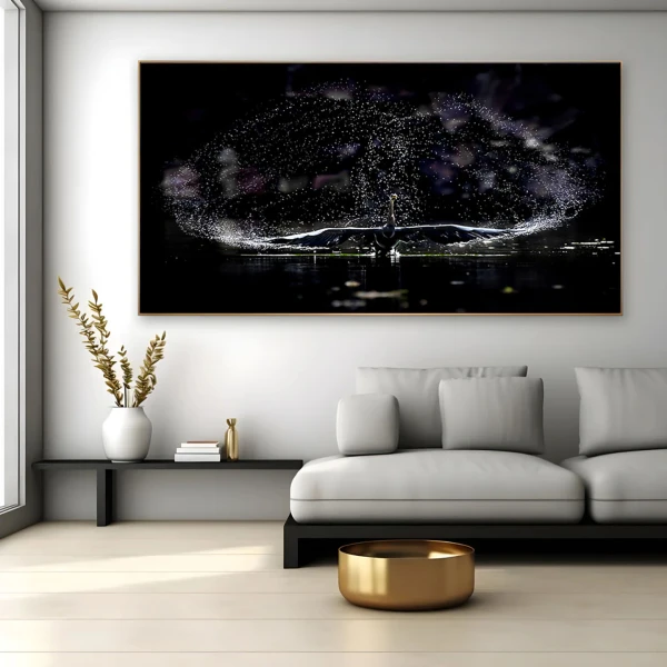 Lebada in zbor - Tablou Pasari