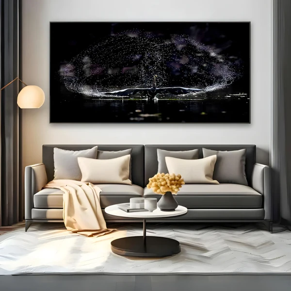 Lebada in zbor - Tablou Pasari