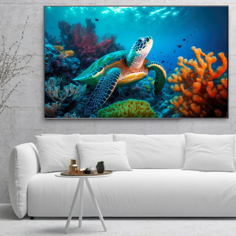 Broasca testoasa de mare - Tablou Fauna Marina