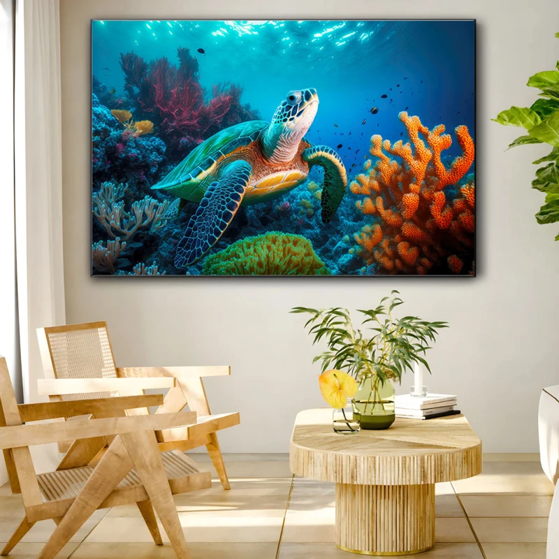 Broasca testoasa de mare - Tablou Fauna Marina