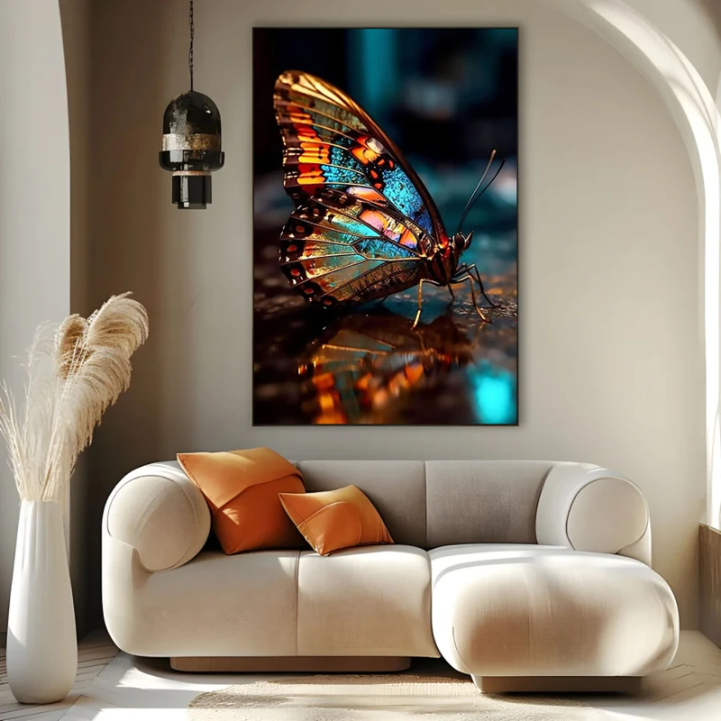 Fluture multicolor - Tablou Fluturi
