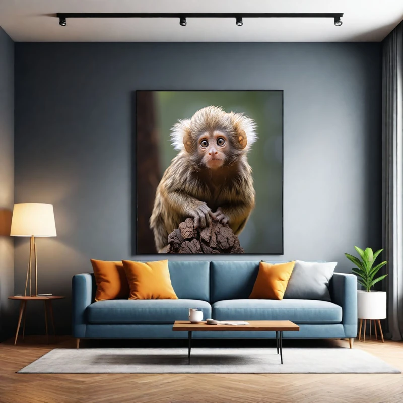 Cute monkey - Tablou Animale Salbatice