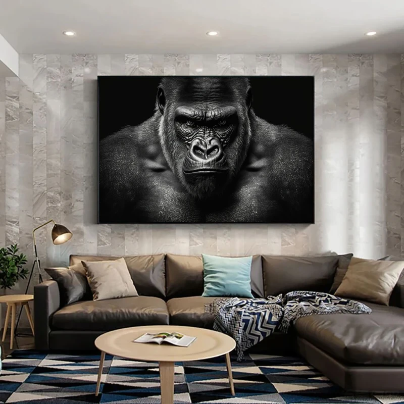 Gorila neagra - Tablou Animale Salbatice