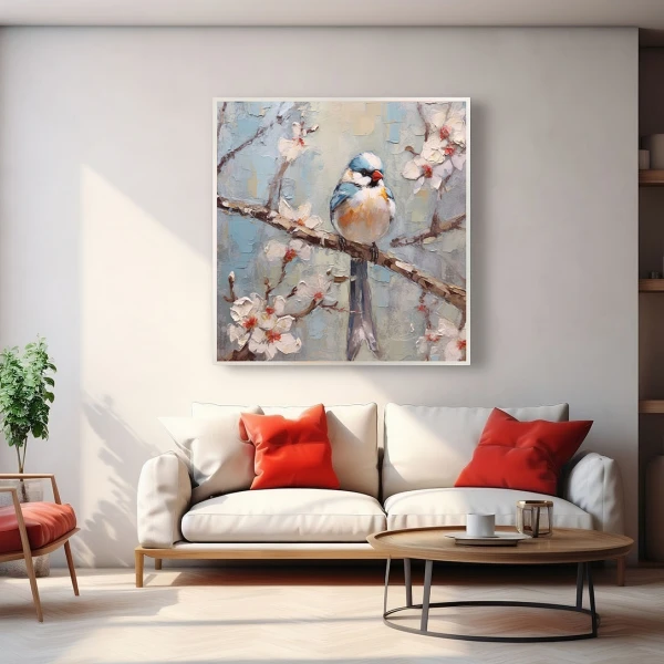 Poem de Primăvară - Tablou Păsări