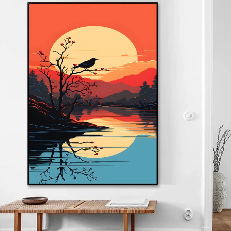 Apus cu Suflet - Tablou Păsări