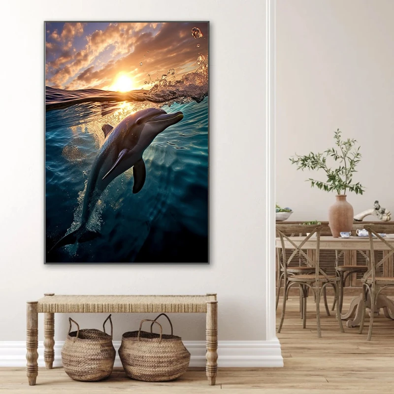 Grația Mării - Tablou Delfini