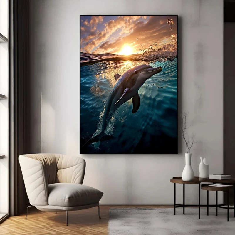 Grația Mării - Tablou Delfini
