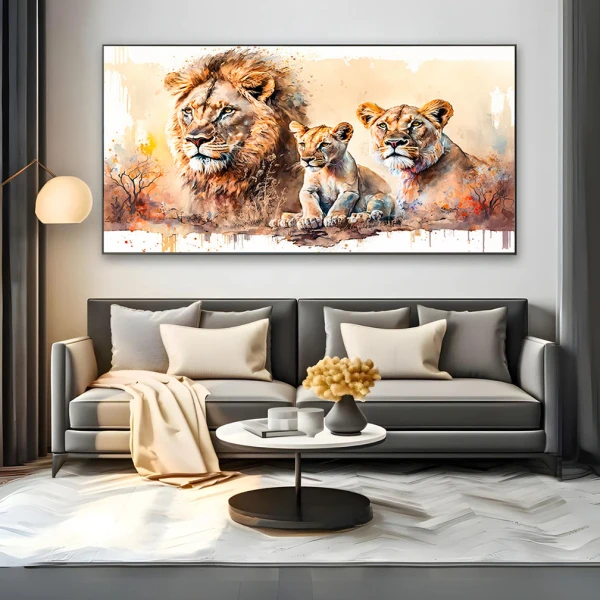 Lion Family - Tablou Lei