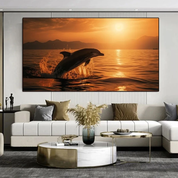 Culorile Serii - Tablou Delfini