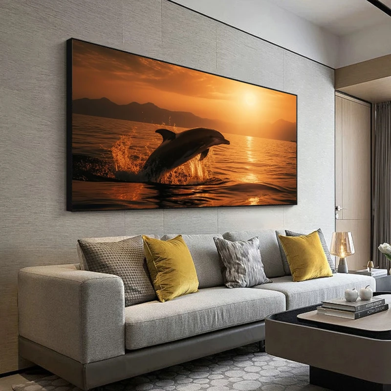 Culorile Serii - Tablou Delfini