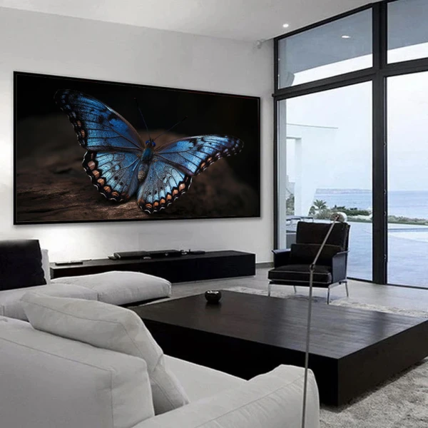 Un Fluture Albastru - Tablou Fluturi