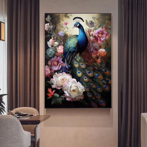 Păun Grațios - Tablou Păsări